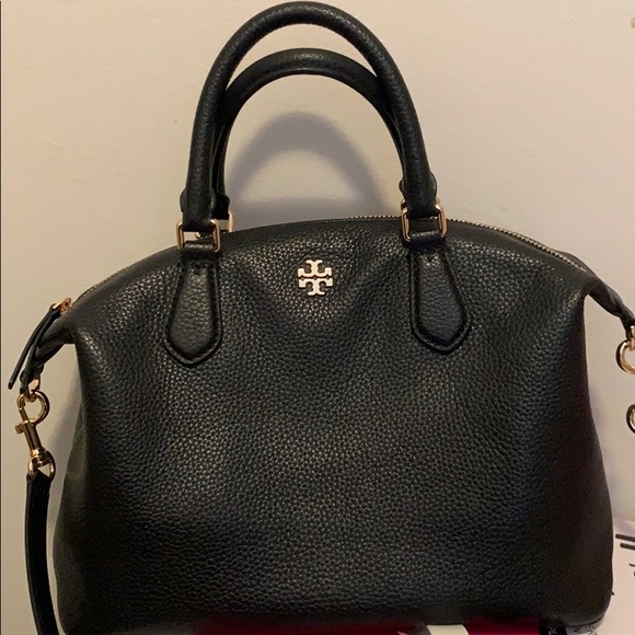 Tory Burch | Bags | Tory Burch Carter Small Slouchy Satchel Black | Poshmark